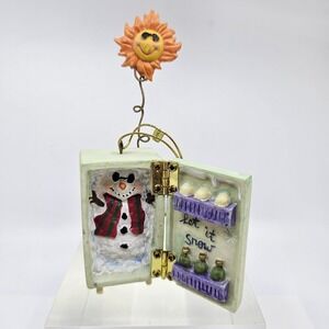 Let It Snow Christmas Ornament Fridge Moveable Door